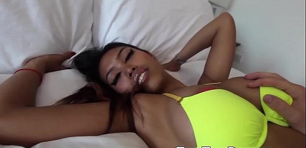  Amateur Asian Cartoon blowing and banging in POV